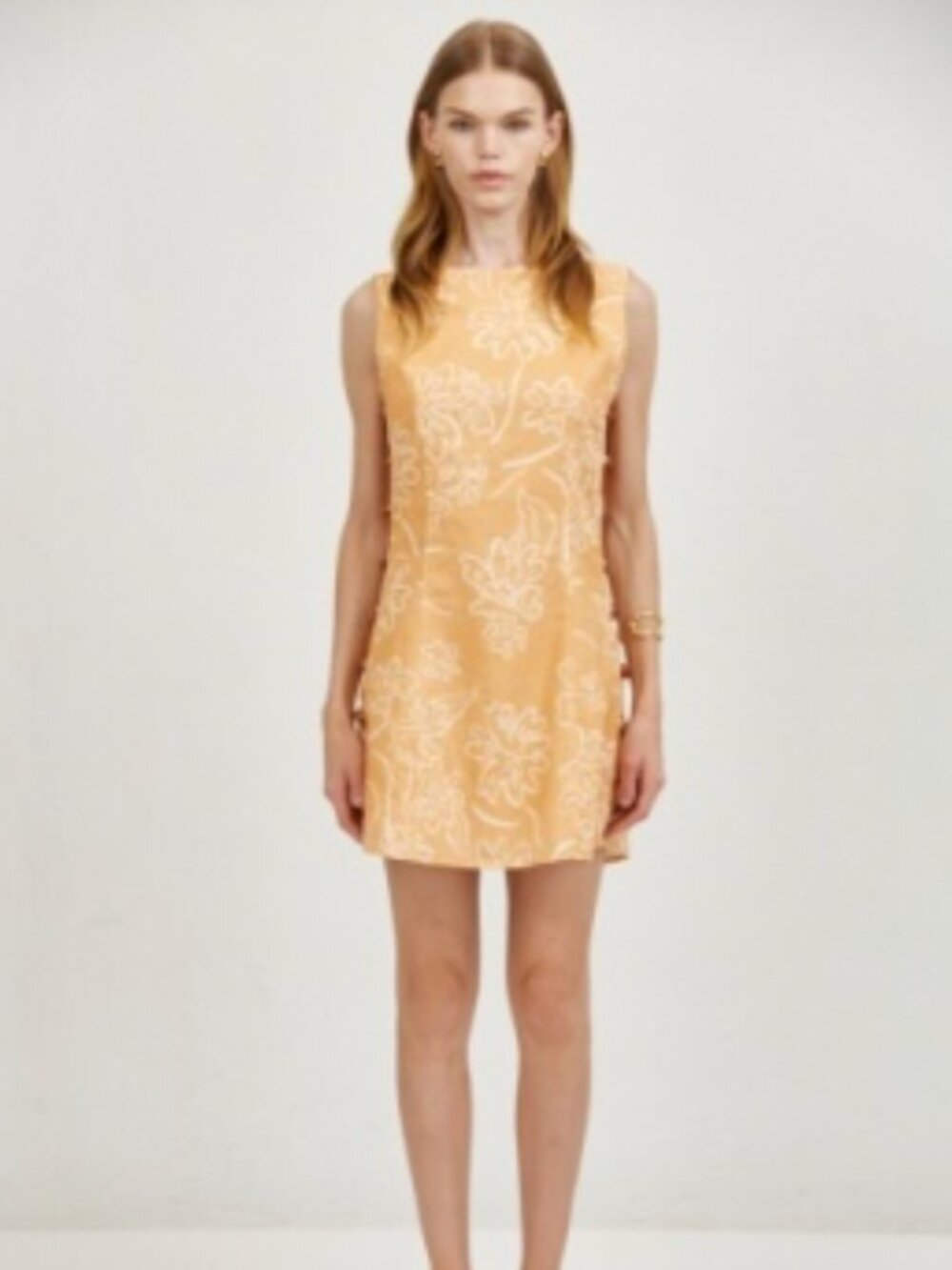 Linen Round Neck Sleeveless Mini Dress